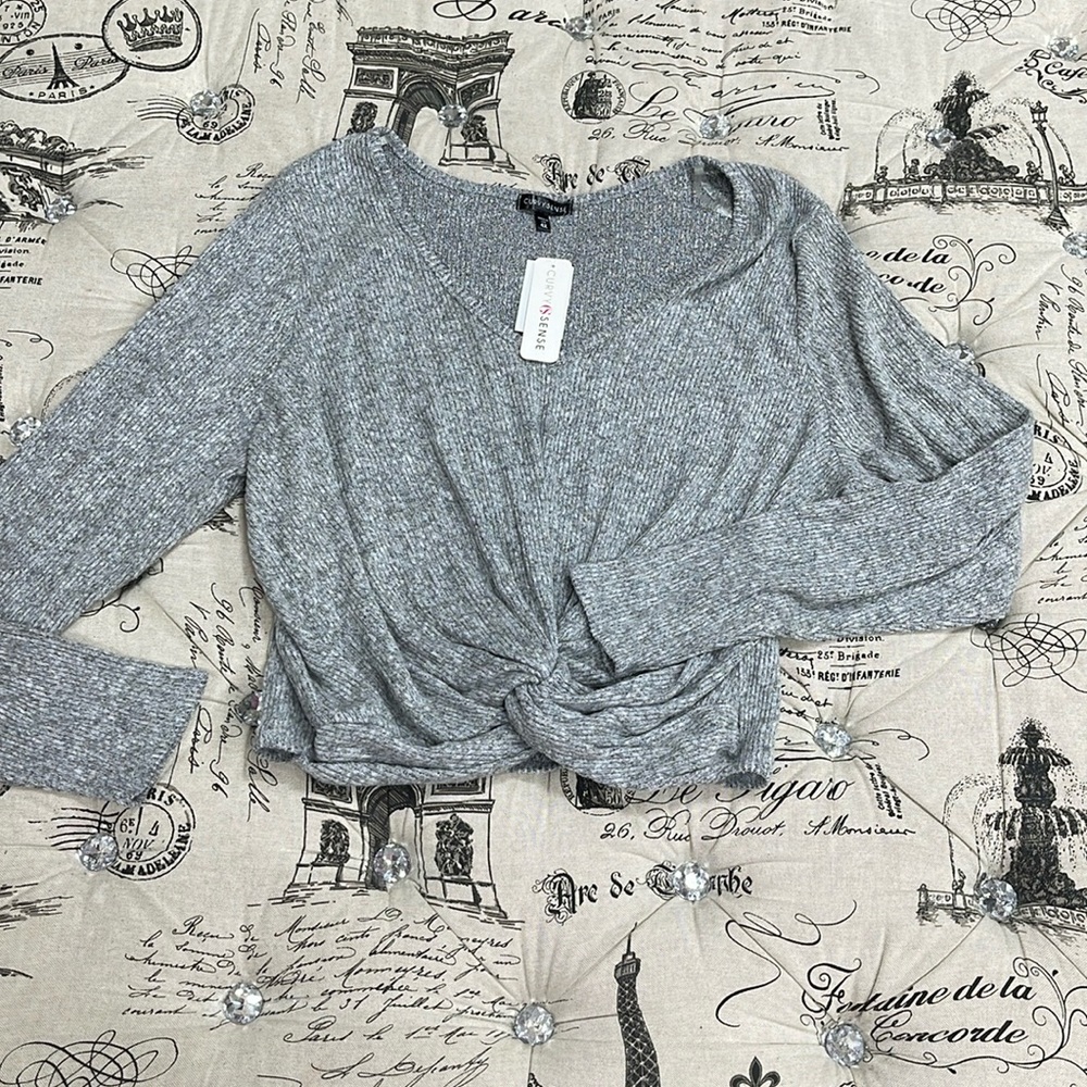 🎁 CURVY SENSE Cropped Long Sleeve